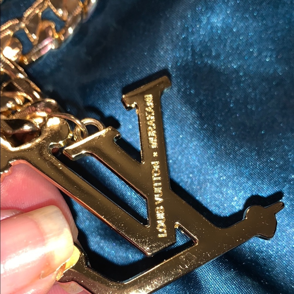Uber Rare Louis Vuitton Stamped Takashi Murakami Pendant w/generic Chain - Picture 7 of 7